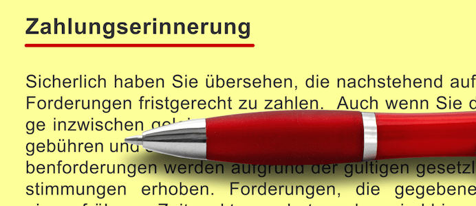 Eine Zahlungserinnerung schreiben: Bleiben Sie freundlich! So besteht die beste Chance, an Ihr Geld zu gelangen.